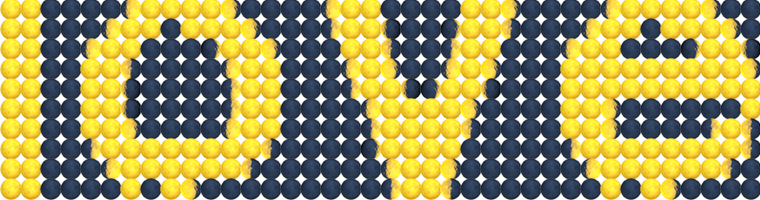 文字「love」を月文字ジェネレーターで生成した結果